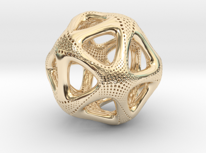 Perforated Twisted Icosahedron Type 1 3d printed