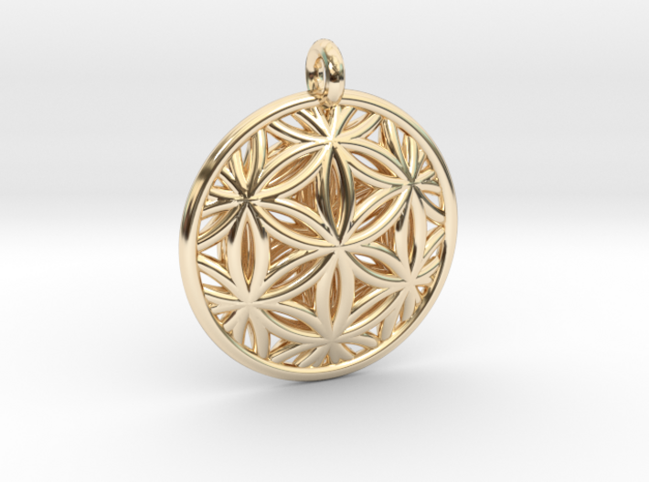 Flower of Life Pendant Type 2 3d printed