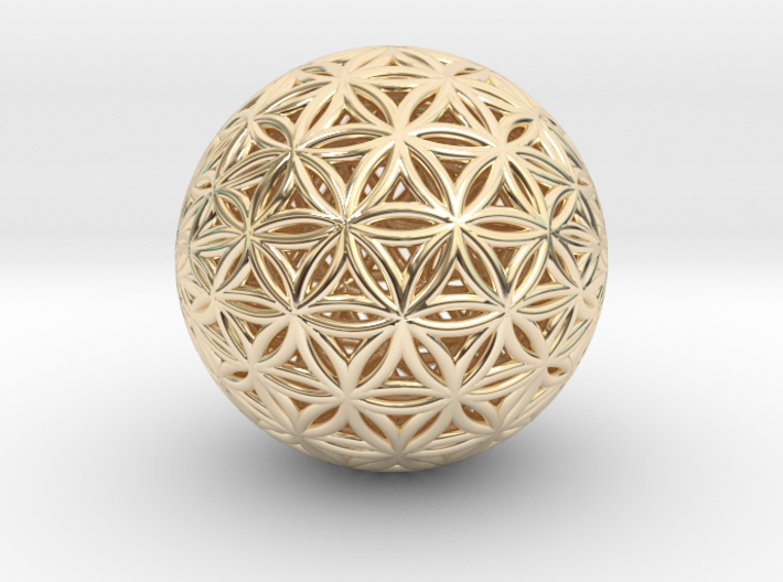 Shrink Wrapped Orb of life 3d printed