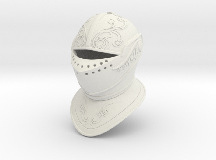 Ornate Closed Helm (For Crest) 3d printed