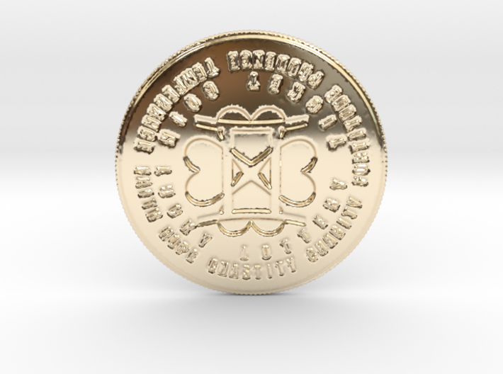 Gemini Coin of 7 Virtues 3d printed