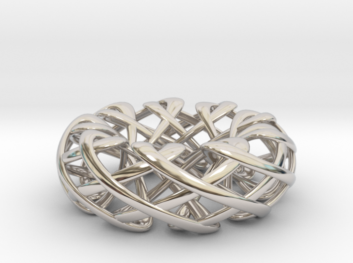 Counter rotating Torus with Celtic knots 3d printed