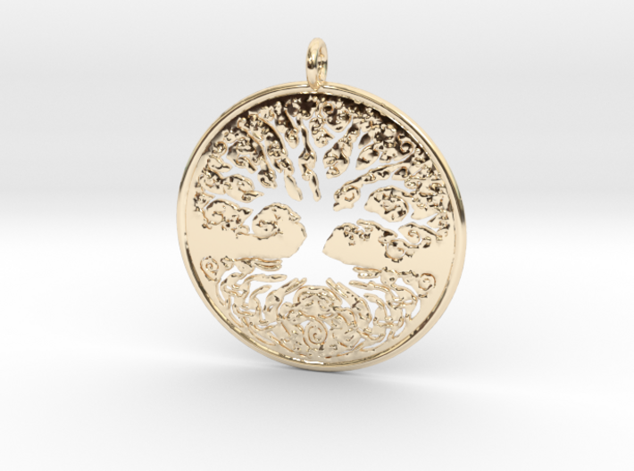 Celtic Knot Tree of life Pendant 3d printed