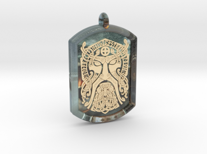 Thor  Knotwork Norse Pendant  3d printed 