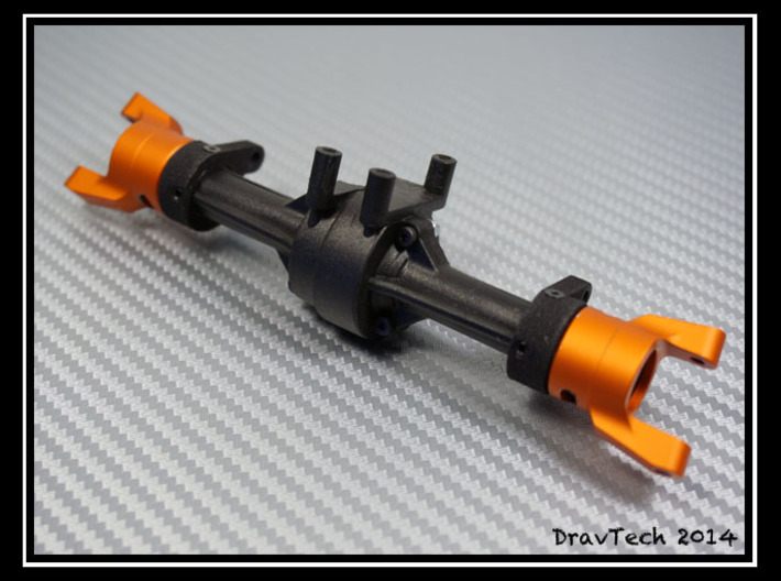 Wrapter for Losi Mini Rock Crawler 3d printed VP Wraith C-hubs