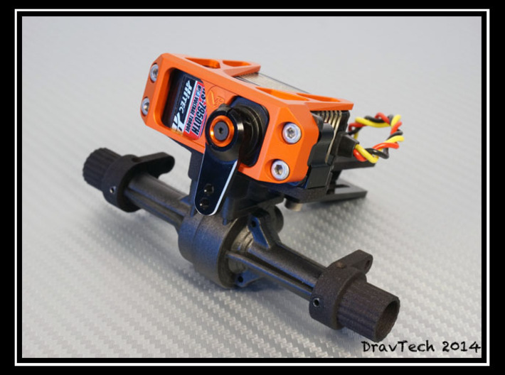 Servo and 4-link mount for the Losi Mini Rock Craw 3d printed 