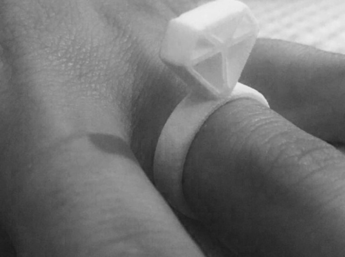 Diamond Ring 3d printed