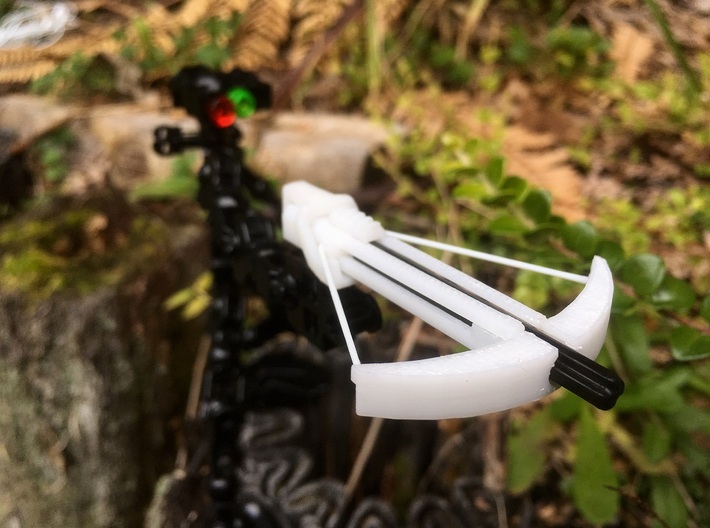 Lego Bionicle Compatible Crossbow- Shoots Axles 3d printed 