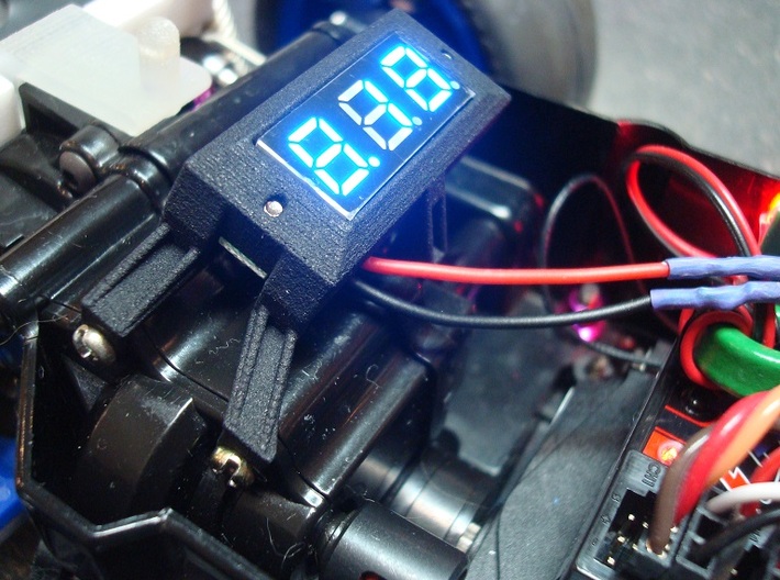 Tamiya Thundershot custom voltmeter mount 3d printed 