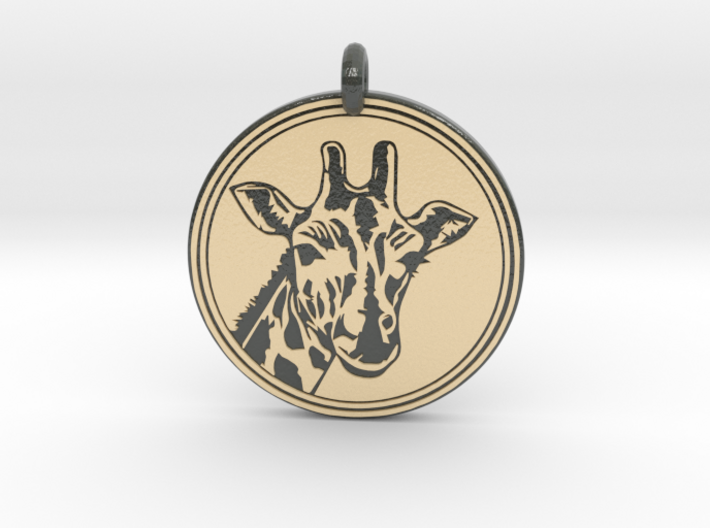 Giraffe Animal Totem Pendant 2 3d printed