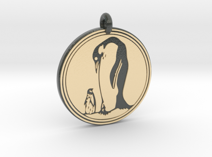 Emperor Penguin Animal Totem Pendant 3d printed