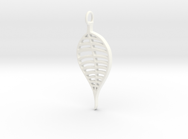 Skeleton Leaf Pendant 3d printed
