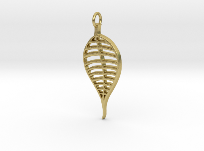 Skeleton Leaf Pendant 3d printed
