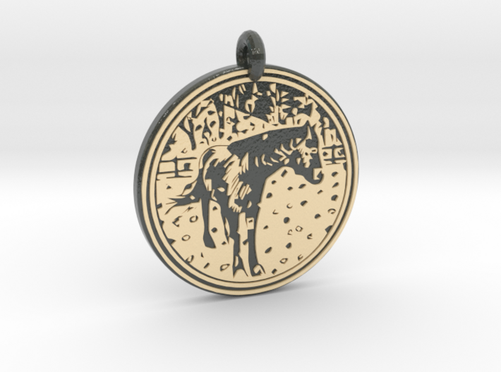Horse Animal Totem Pendant 3d printed