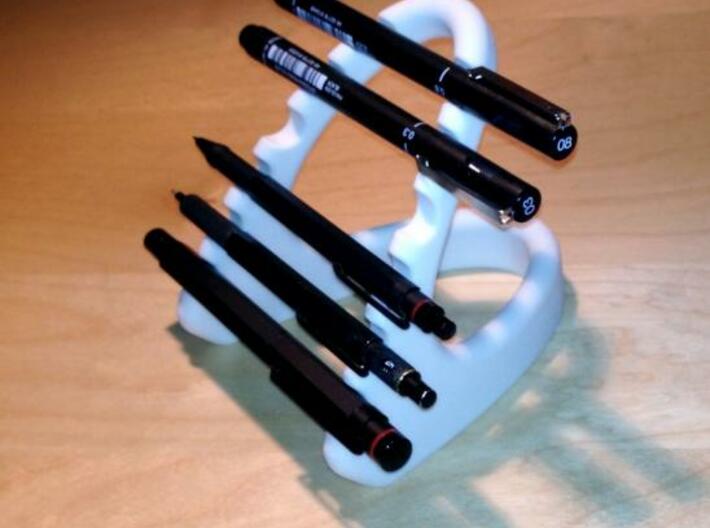 PEN RACK PEN HOLDER 3d printed Shown with pens