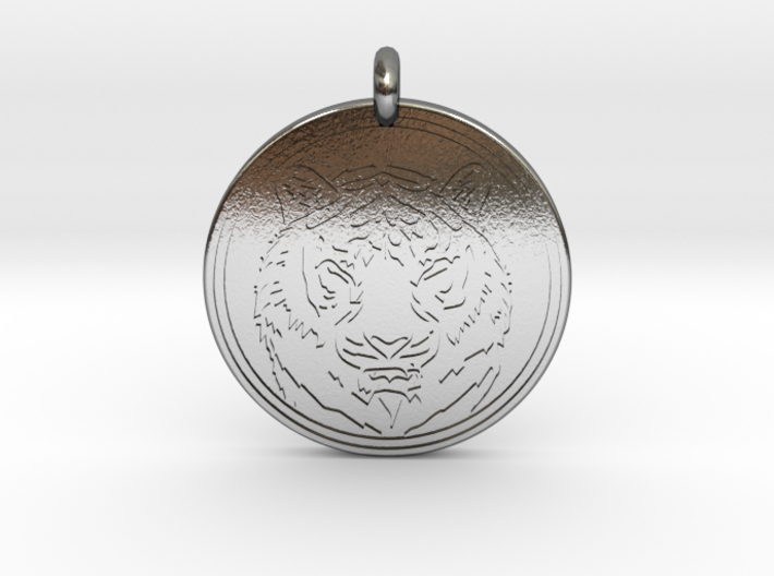 Tiger Animal Totem Pendant 2 3d printed