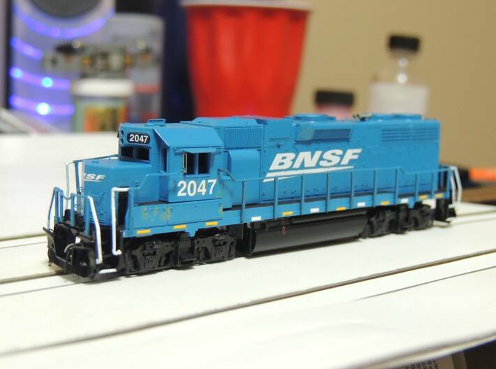 N Scale Dual Control Stand GP38 Cab With Electroni 3d printed