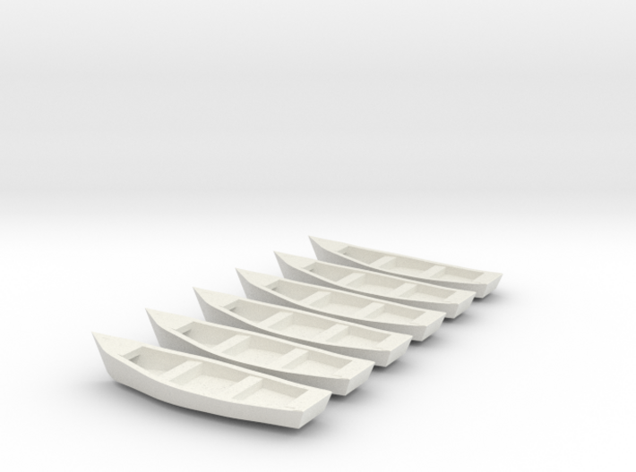 15 by 4 foot N scale row boats 3d printed