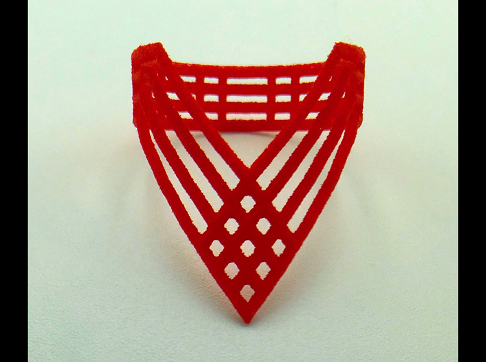 "Vector Ring"  (Tall) Size: 7 3d printed 