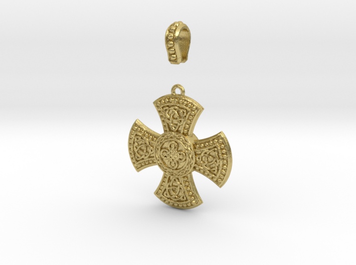 Celtic Cross with Trinities 3d printed