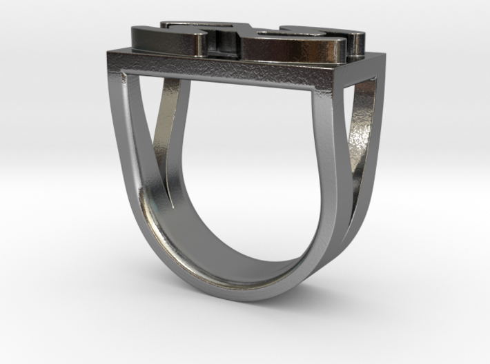 Cattle Brand Ring 3 - Size 9 1/2 (19.35 mm) 3d printed 