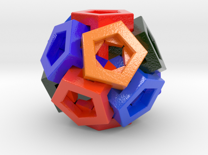 Pentagonal Crystals 3d printed