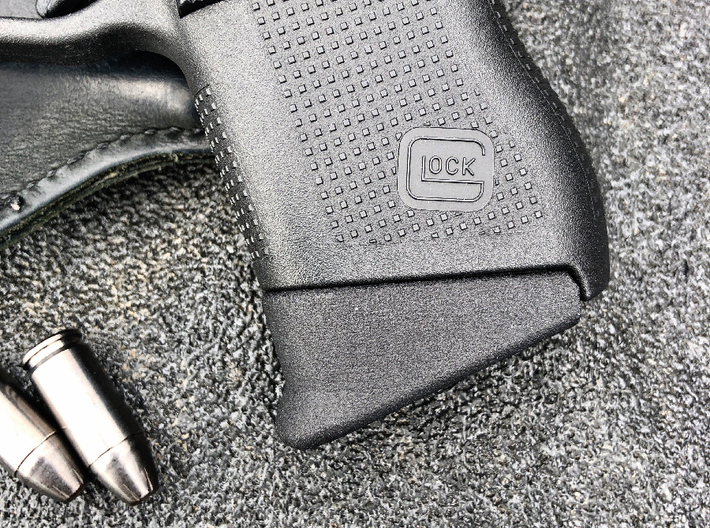 Glock 43 Pinky Extension - Medium 3d printed Black Professional Plastic