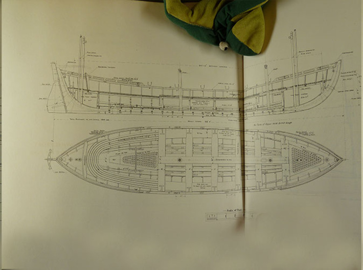 1/72 US 28ft Whaleboat 3d printed 