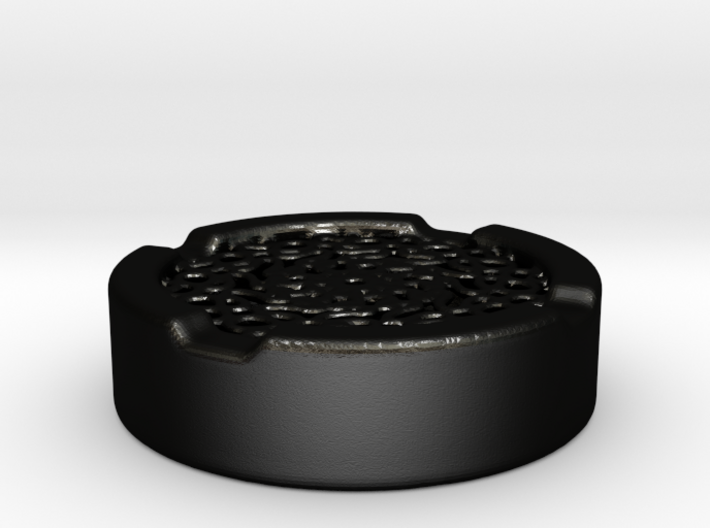 Ashtray with build in Grill 3d printed 