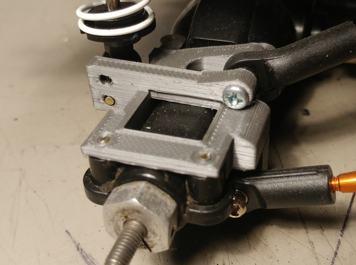 The best CC01 rear axle link/shock mount setup 3d printed 