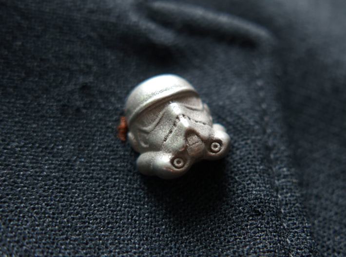 Stormtrooper Lapel Pin 3d printed 