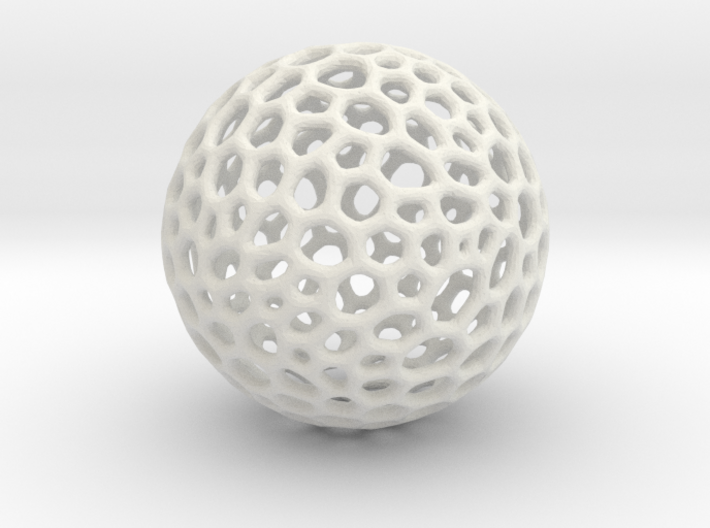 D20 lattice sphere 3d printed