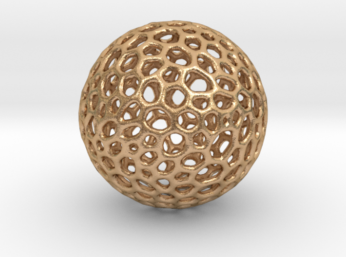 D20 lattice sphere 3d printed
