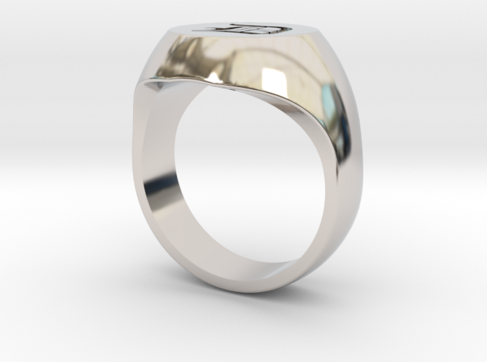 Initial Ring &quot;D&quot; 3d printed