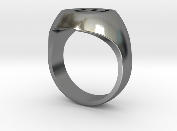 Initial Ring &quot;W&quot; 3d printed
