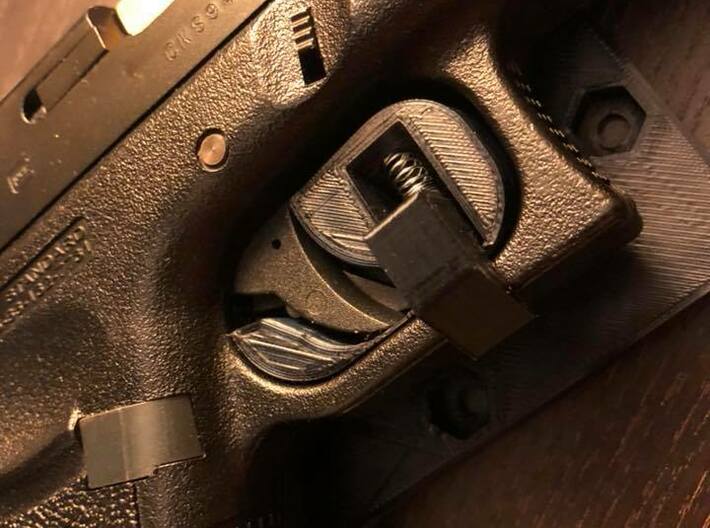 G-Series Trigger Holster LH 3d printed This is a RH version I printed at home