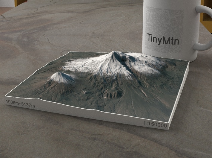 Mt. Ararat, Turkey, 1:150000 Explorer 3d printed