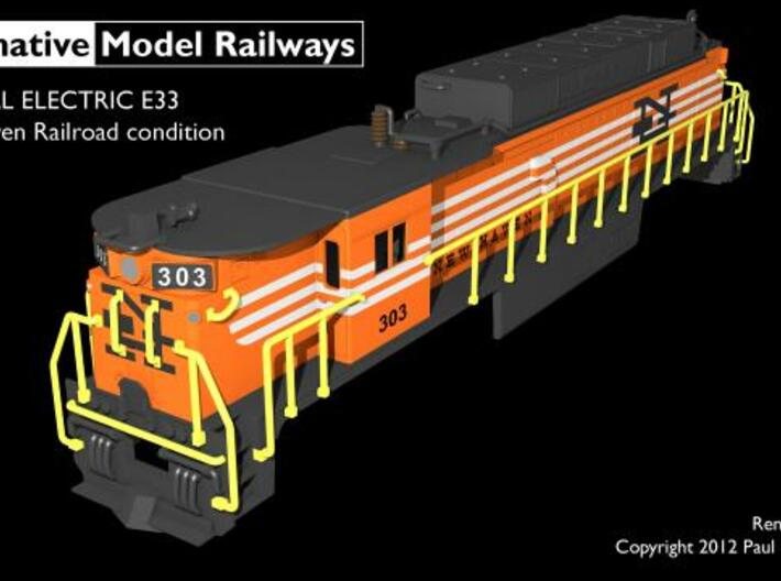 TTE3301 TT scale E33 loco - New Haven 3d printed