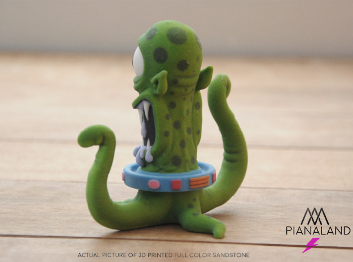 the ultimate KODOS (or KANG)  3d printed picture of 3d printed  Full Color SandStone 