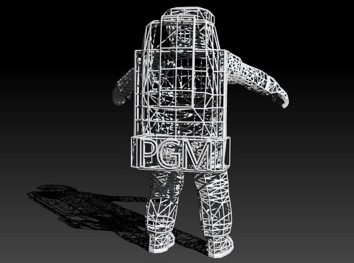 Astronaute WireFrame - PGM - 210mm 3d printed