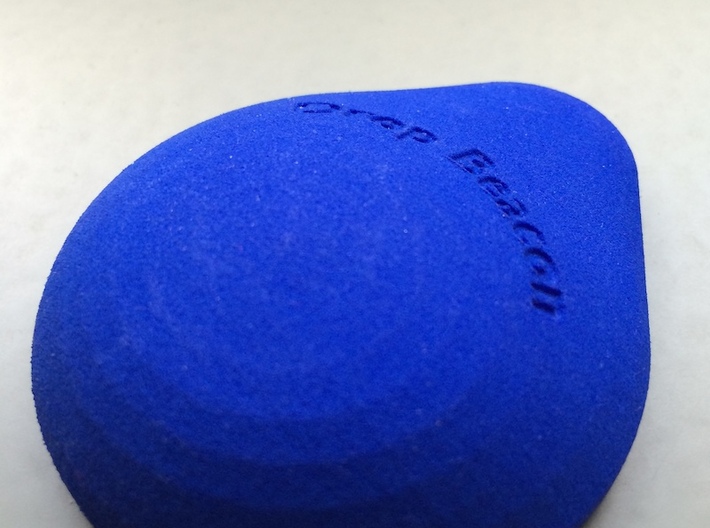 DropBeacon-Top-With-Snap-Mechanism-20140221 3d printed The Top enclosure printed in Royal Blue