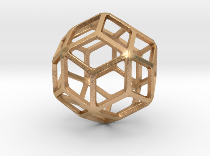 Rhombic Triacontahedron 3d printed