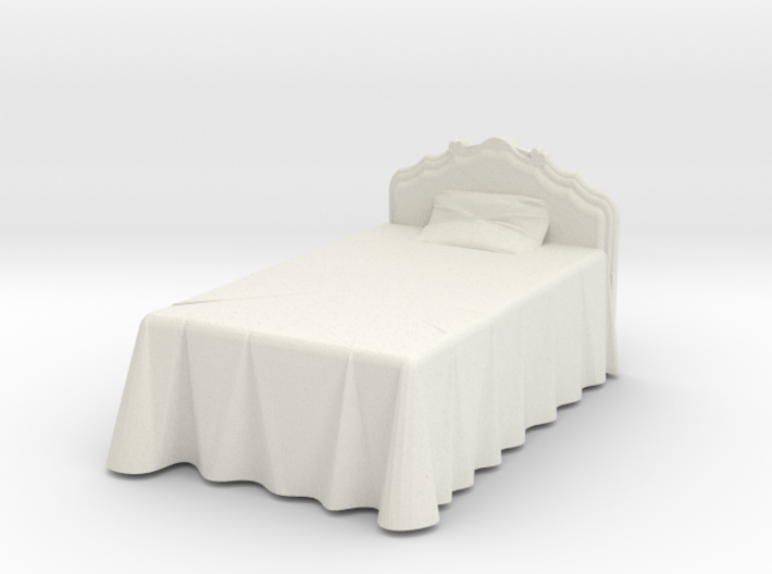 Miniature Victorian Bed 1:48 3d printed