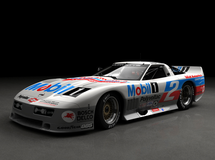 02-B2A2 1/24 1987 IMSA GTO Corvette #2 V8  3d printed Render of 3d model