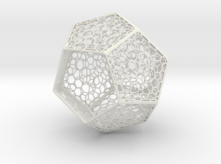 Voronoi Dodecahedron Light Shade 3d printed