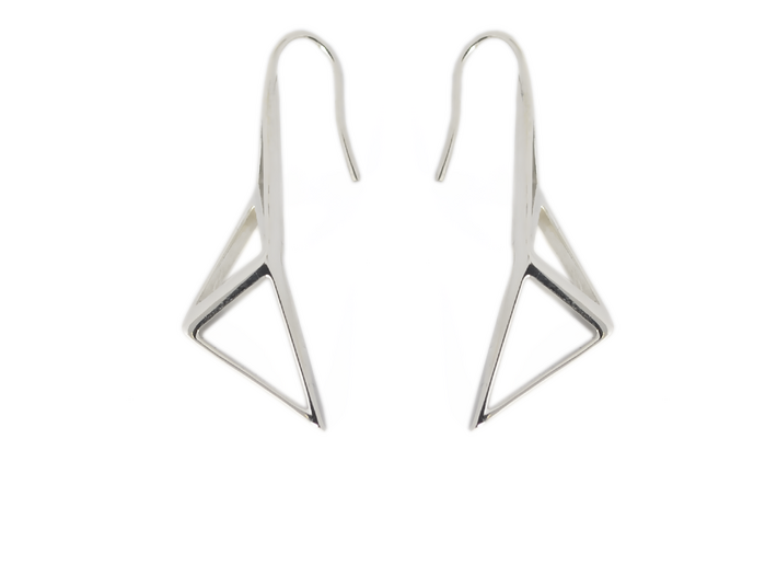 sWINGS Structura Earrings 3d printed 