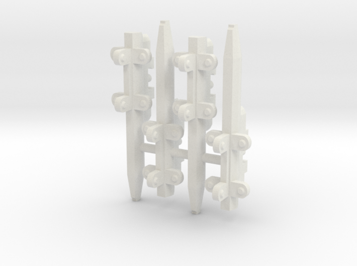 4x Triple Pylons for VF-1 Hard Points 3d printed