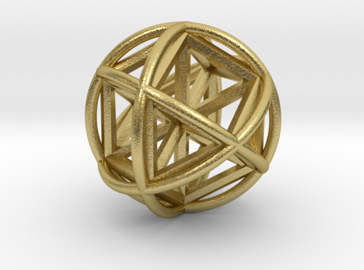 Vector EquilibriSphere w/Nested Vector Equilibrium 3d printed