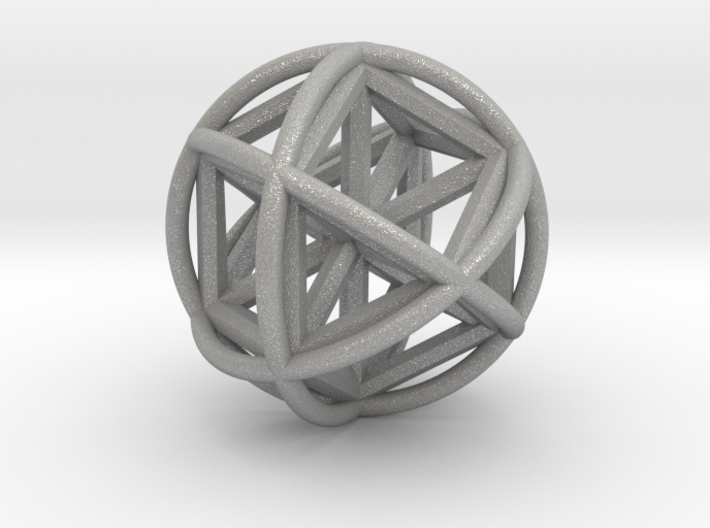 Vector EquilibriSphere w/Nested Vector Equilibrium 3d printed