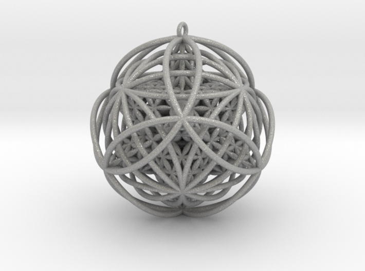 Stellated Flower Life Vector Equilibrium Pendant 2 3d printed
